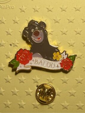 Loungefly Disney Animals Tattoo Baloo from Jungle Book Enamel Pin